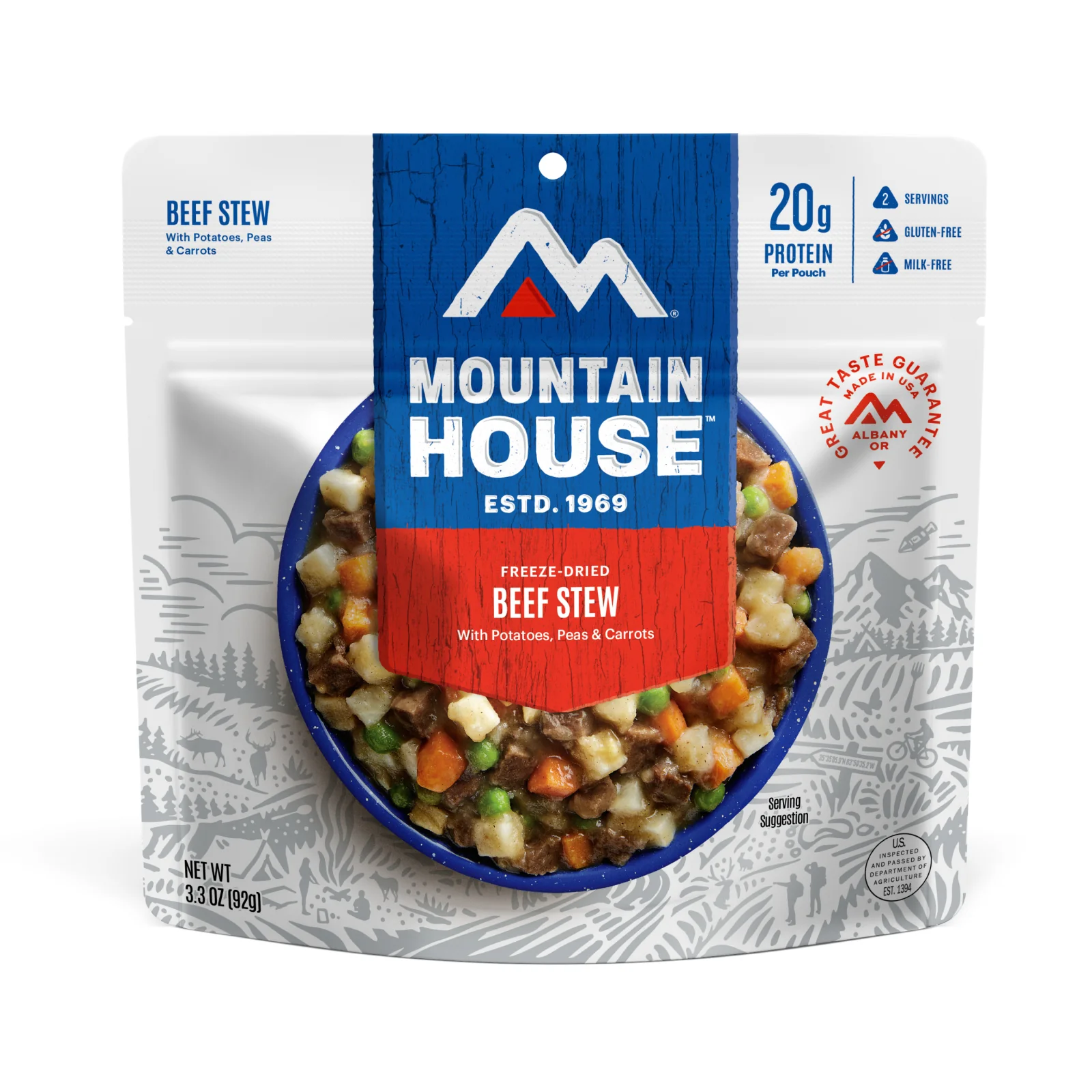 Beef Stew (Standard) by Mountain House — freeze-dried backpacking meal