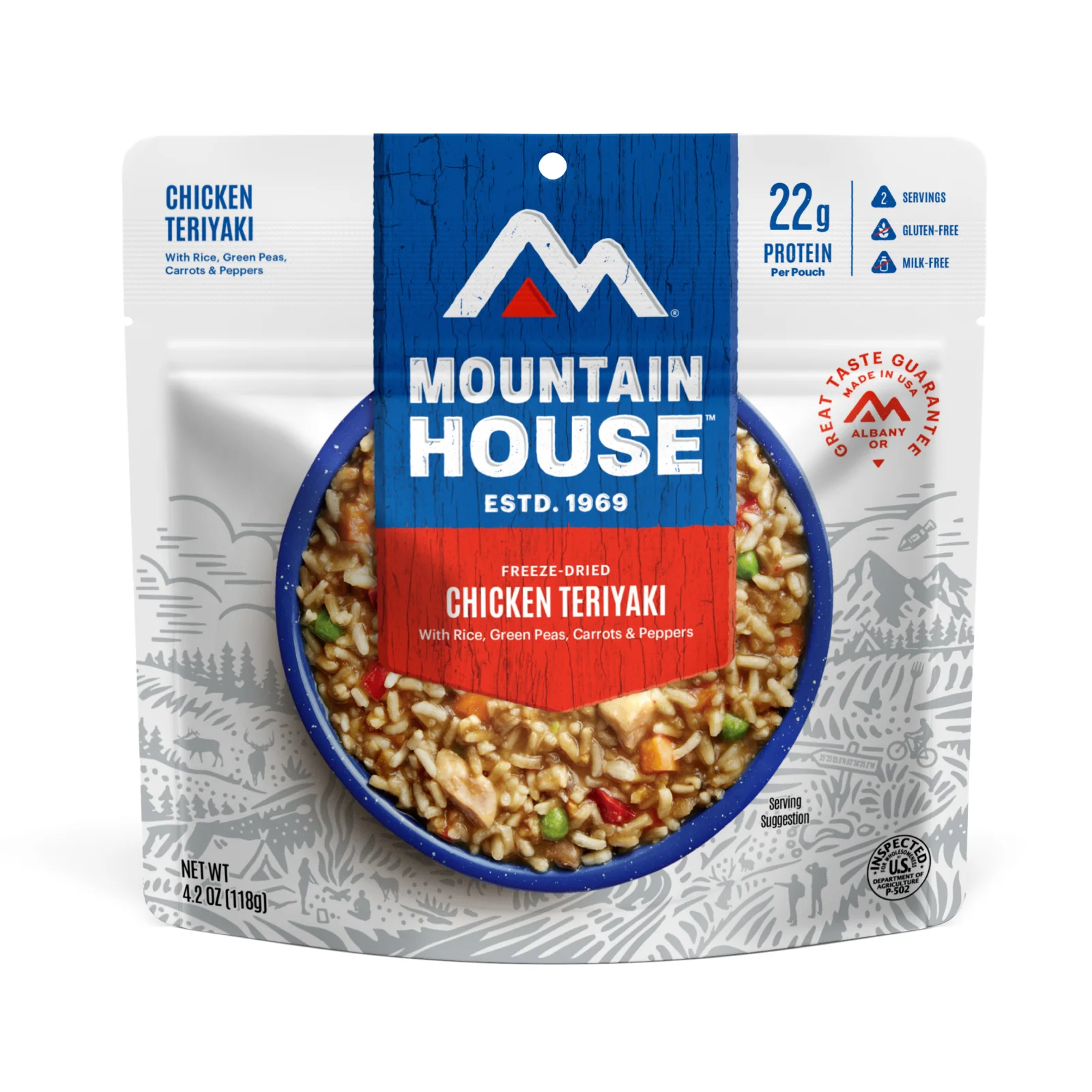 Chicken Teriyaki (Standard) by Mountain House — freeze-dried backpacking meal