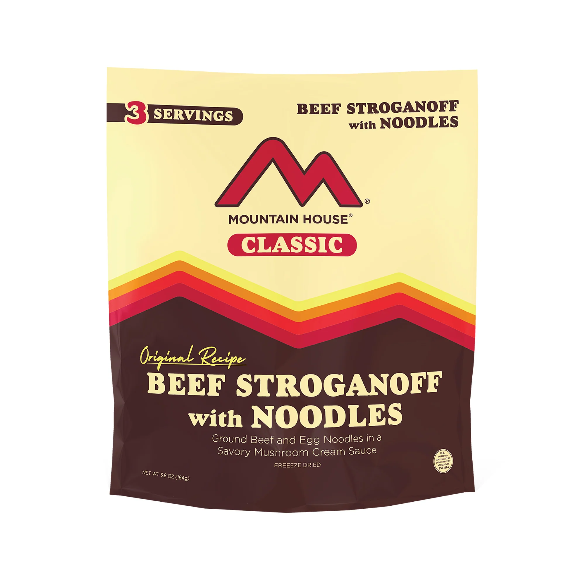 Classic Beef Stroganoff (Classic) by Mountain House — freeze-dried backpacking meal