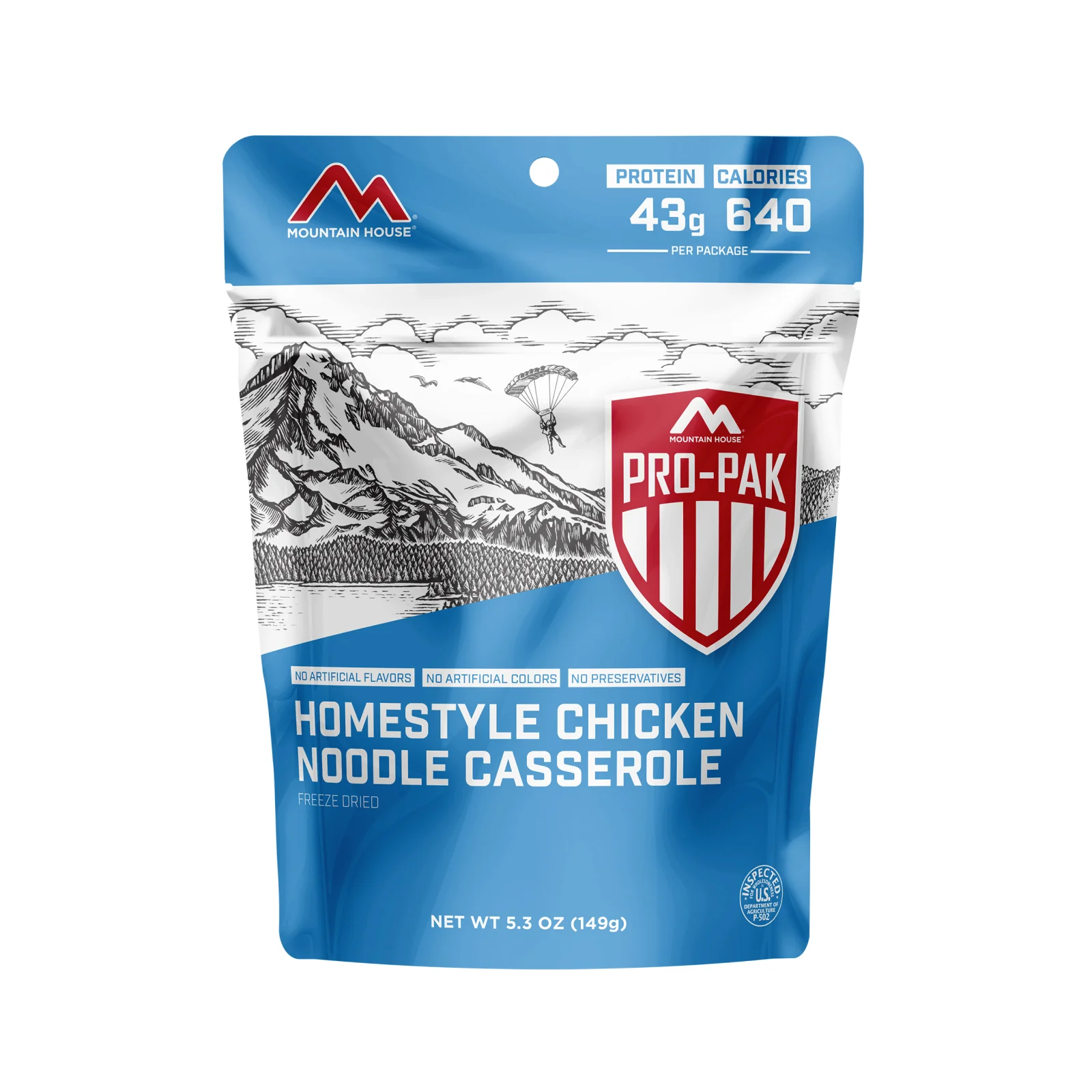 Homestyle Chicken Noodle Casserole (Pro-Pak) by Mountain House — freeze-dried backpacking meal