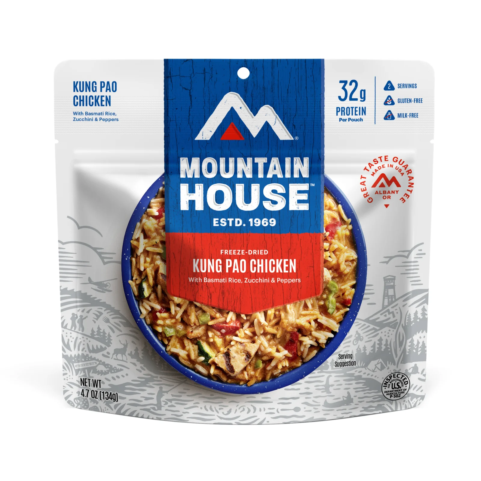 Kung Pao Chicken (Standard) by Mountain House — freeze-dried backpacking meal